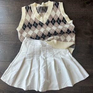 shein skirt and vest